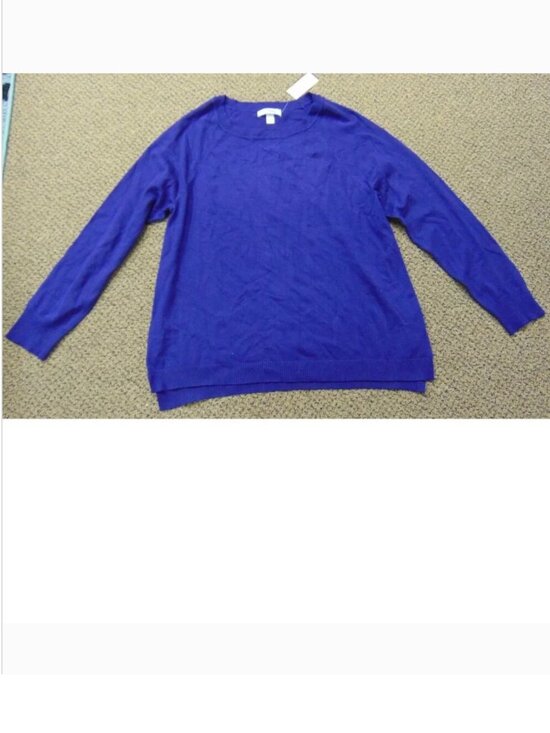 Dressbarn Sweaters - Dressbarn Sweater Womens L Purple Long Sleeve Round Neck Top